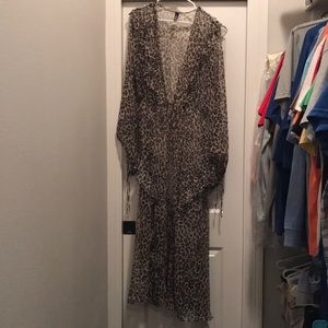 Leopard sheer Victoria secrets rope